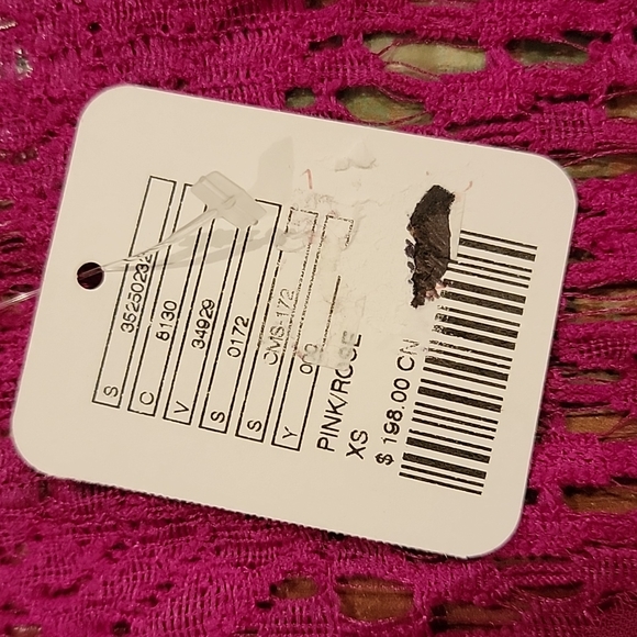 Free People Women's Lace Top - Pink XS - Picture 6 of 7